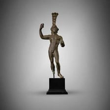 A statue or artistic depiction of Mars, the Roman god of war