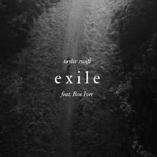 Taylor Swift and Bon Iver associated with the song “exile”