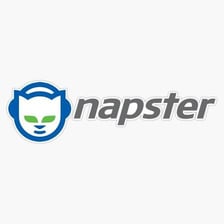 The original Napster logo associated with early online music sharing