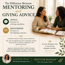 A mentor offering guidance during a conversation.
