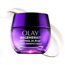 Olay skincare products displayed together