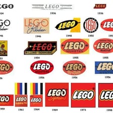 Colorful LEGO building bricks beside the LEGO logo