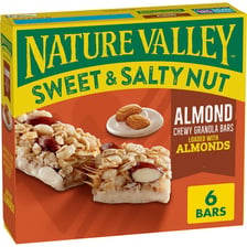An energy bar containing visible nuts and grains