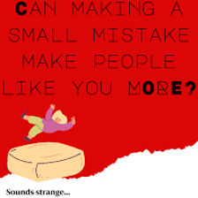A person reacting after making a minor social mistake.