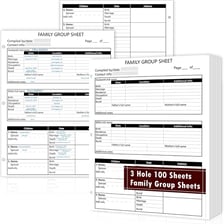 A family genealogy document showing a person’s former surname