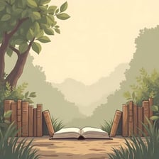 A storyteller establishing the setting before a narrative begins.