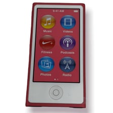 An Apple iPod Nano, a compact digital music player.
