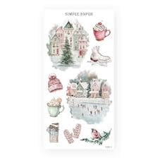Holiday decorations in a festive seasonal setting