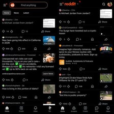 A computer screen showing a Reddit user profile and account settings.