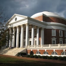The University of Virginia Rotunda in Charlottesville
