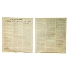 A historical image of the United States Constitution