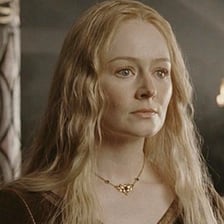 Miranda Otto portraying Éowyn in The Lord of the Rings