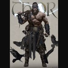 Promotional artwork depicting Norse mythological figures from God of War: Ragnarok