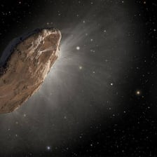 An object moving rapidly through the air
