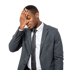 A person covering their face to express overwhelm or disbelief