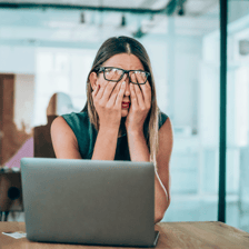 A worker pausing away from a desk for a short break