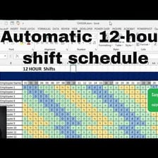 A worker beside a clock showing a long work shift