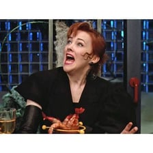 Catherine O’Hara in her role as Delia Deetz in Beetlejuice.