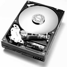 A computer hard disk drive used for data storage