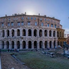 The ancient Teatro di Marcello in Rome.