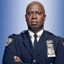 Actor Andre Braugher portraying Captain Raymond Holt.