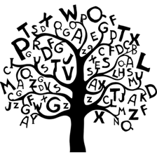 An educational illustration showing words ending in “-ism.”