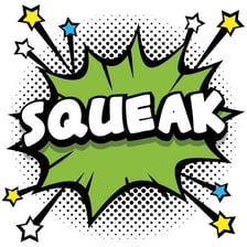 A simple comic-style speech bubble representing a disapproving tongue-click sound.