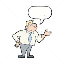 A speech bubble containing the question “Are you done?”