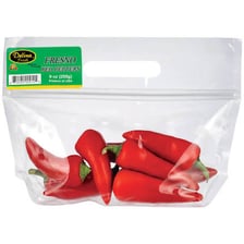 A bright red Fresno chili pepper