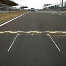 A race car starting from pole position
