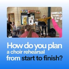 Performers beginning a rehearsal again from the start.