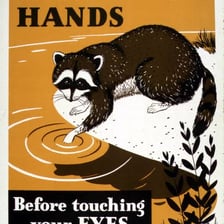 A public service announcement poster providing information to the public