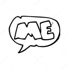 A speech bubble displaying the phrase “Sue me”