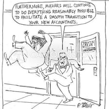 A political figure leaving an office after being removed from power