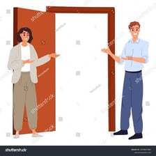 An open doorway suggesting an invitation to come inside