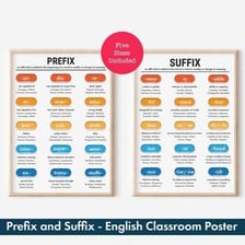 A simple educational illustration showing the suffix -ism attached to words