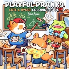 Lighthearted scene depicting a playful prank