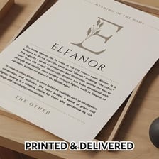 The name Eleanor shown with the consecutive letters L-E-A highlighted.