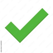 A completed task marked with a check mark
