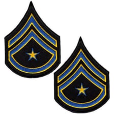 Rank insignia illustrating a sergeant above a corporal