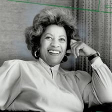 Portrait of novelist Toni Morrison.