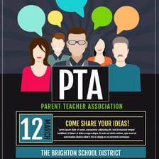 Parents and teachers gathered for a school association meeting.