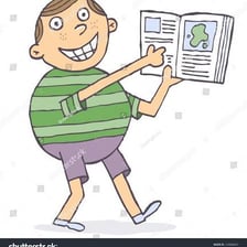 A person indicating several objects nearby.