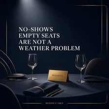 Empty reserved seats at an event where attendees failed to appear