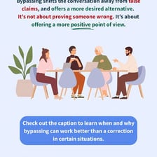 One person responding to another in a conversation, illustrating a spoken correction.