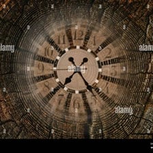 A visual representation of time passing along a timeline.