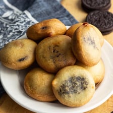 A deep-fried Oreo served as a fair-style dessert