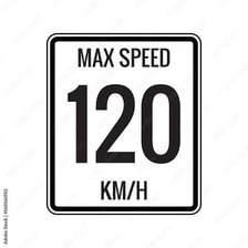 A sign indicating a maximum permitted limit