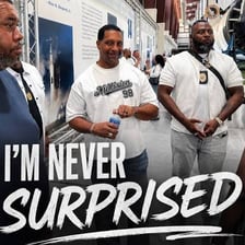 A person reacting with surprise that something has ended.