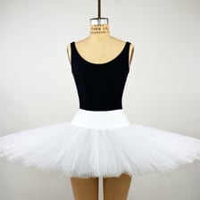 A ballet dancer wearing a traditional tutu